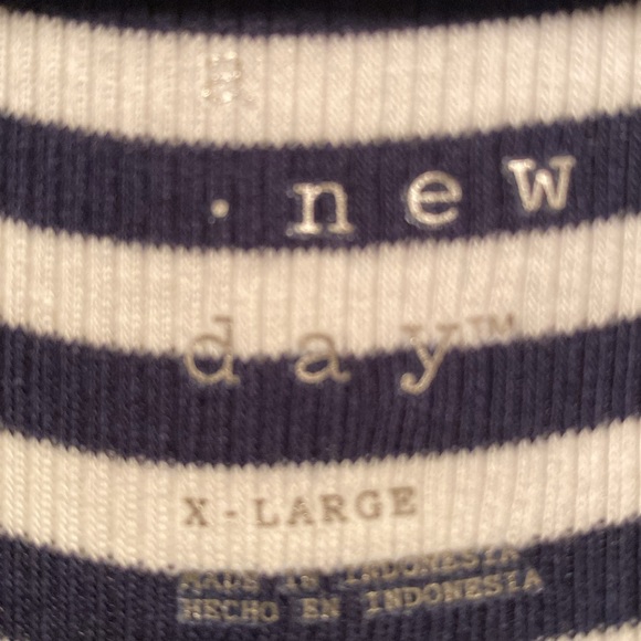 Brand New A New Day Navy/White Stripe Sleeveless Dress…size XL - Picture 4 of 6